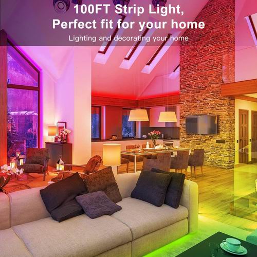  L8star 100英尺LED灯带 27.99加元（原价 32.99加元）