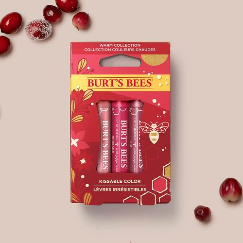 圣诞礼物！Burt's Bees Kissable唇彩3支礼盒装 9.99加元