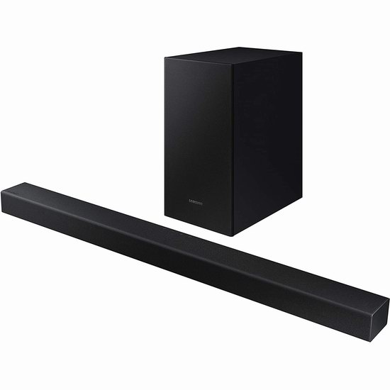  历史新低！Samsung 三星 HW-T415/ZC 170瓦 2.1声道 家庭影院回音壁 电视音响/条形音箱+无线低音炮5.6折 139.99加元包邮！