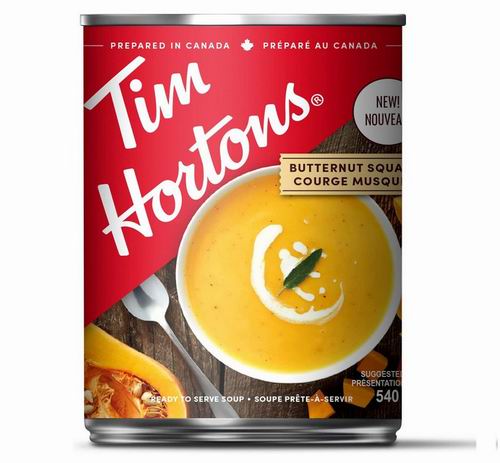  Tim Hortons 即食胡桃南瓜汤540毫升罐装 3.11加元！4罐10加元！多种味道可选！