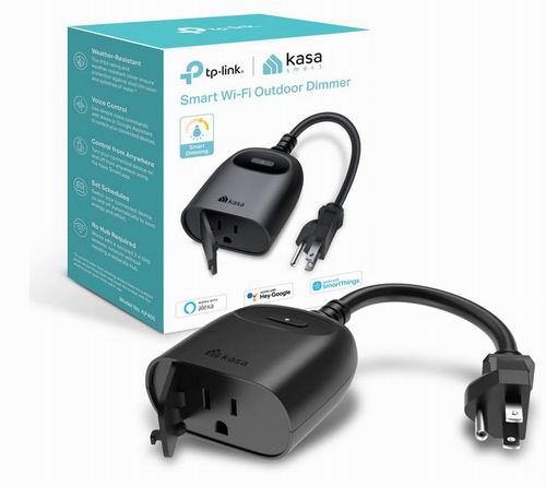 Kasa Smart TP-Link 户外防水智能调光插头 语音命令 22.99加元（原价 36.99加元）