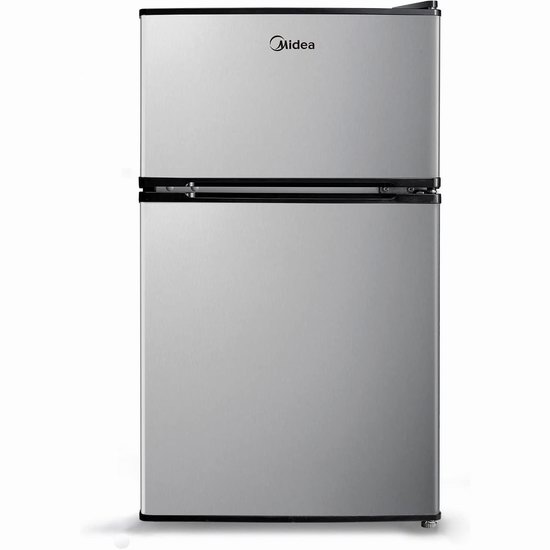  Midea 美的 WHD-113FSS1 3.1 cu ft 双开门迷你冰箱 269.99加元包邮！