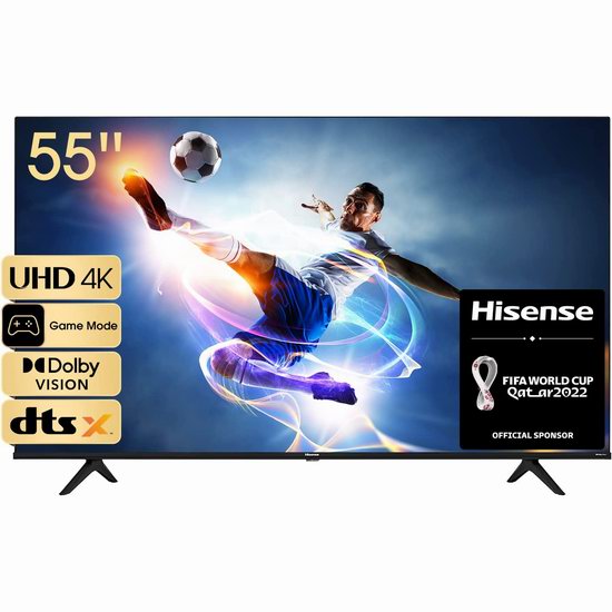 Hisense 海信 55A60GV 55/65英寸 4K超高清LED智能电视6.6折 397.99-529.99加元包邮！