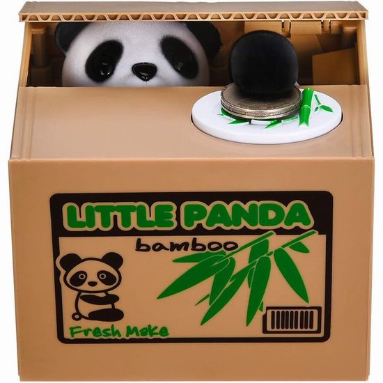  HmiL-U 超萌大熊猫 凯蒂猫存钱罐5.8折 13.18加元限量特卖！3款可选！