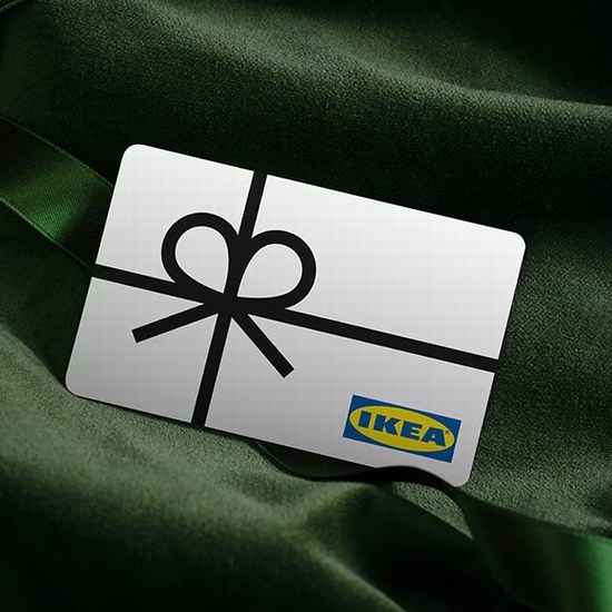  最后一天！IKEA 宜家 网购电子礼品卡，买200加元送20加元！