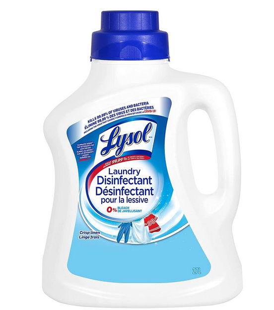 Lysol 不含漂白剂 衣物消毒液2.7升 13.27加元 （原价 15.97加元）