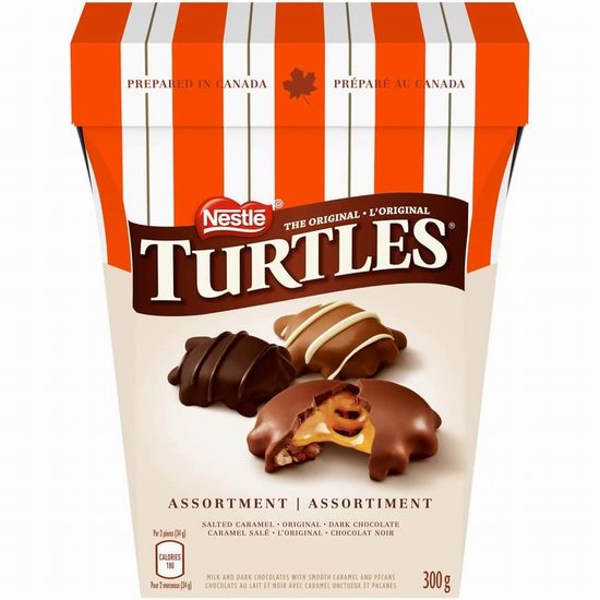  历史新低！Nestle 雀巢 Turtles 牛奶巧克力（300克）5.7折 5.69加元！