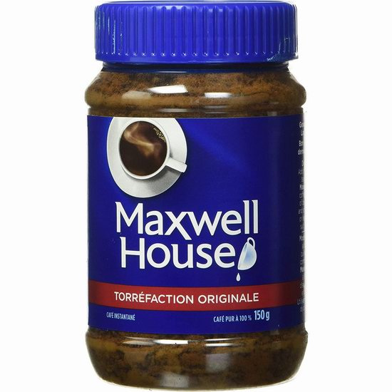  白菜价！Maxwell House 麦斯威尔 原味速溶咖啡150克  2.82加元（原价 6.74加元）