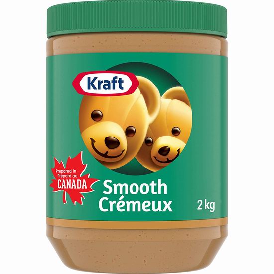  Kraft 卡夫 天然花生酱（2公斤）8.89加元（原价 11.99加元）
