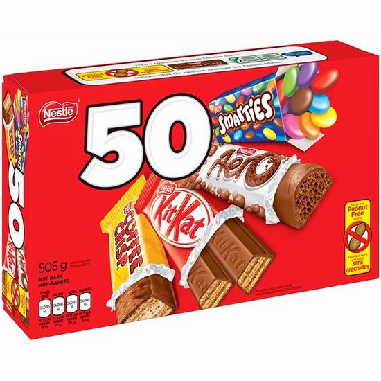  NESTLÉ MINIS 万圣节糖果50个超值装6.1折 6.99加元！