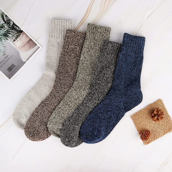 历史新低！Moyel 女式羊毛混纺保暖袜子5双4.8折 12.99加元！