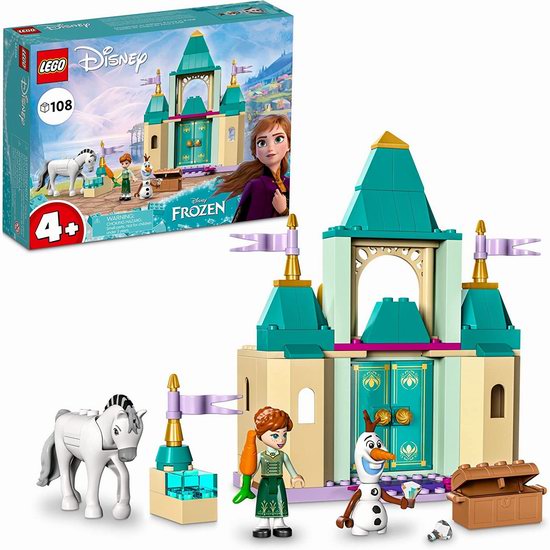  历史新低！LEGO 乐高 43204 迪士尼 安娜和雪宝的欢乐城堡（108pcs）7折 27.99加元！