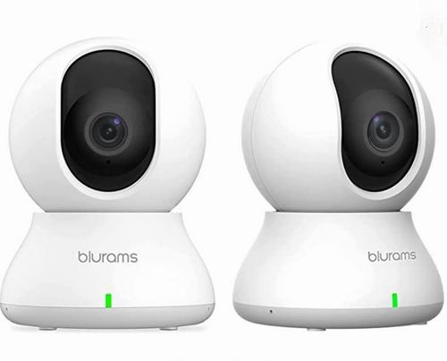  Blurams 360度 2K 家庭安全摄像头2件套 55.99加元（原价 99.99加元）