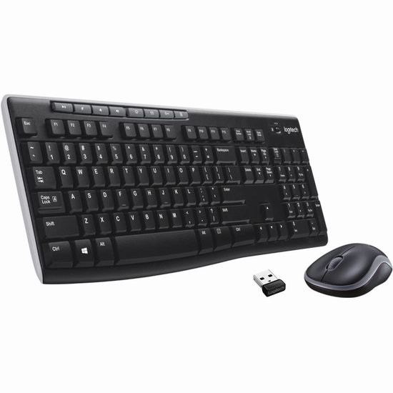  Logitech 罗技 MK270 无线光电键鼠套装 29.99加元（原价 44.99加元）