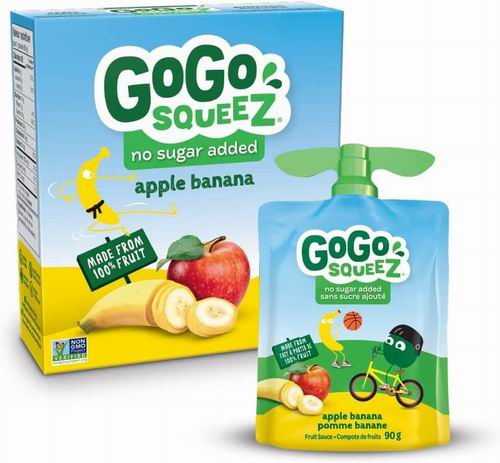  GoGo squeeZ 100%纯鲜果泥 2.55加元起！多种味道可选！