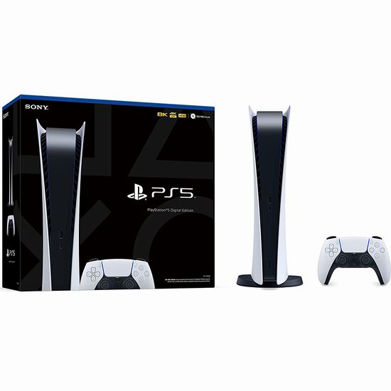  补货！PlayStation 5 数字版 游戏机 519.99加元包邮！