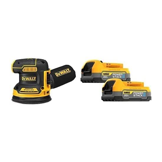  DEWALT 得伟 DCW210B 翻新神器 20V MAX 无绳 无刷电磨砂光机+双锂电池套装 279加元包邮！带集尘袋！