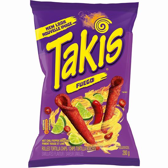  Takis 香辣手指玉米脆（280克） 3.47加元