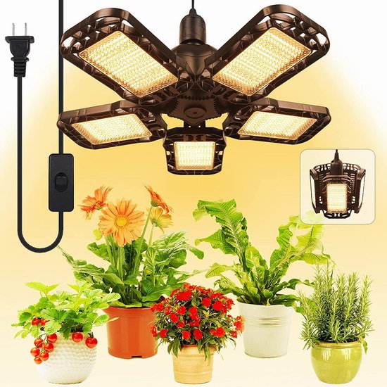  历史新低！deaunbr 300W 780 LED 全光谱植物生长灯4折 19.98加元！