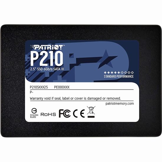  Patriot P210 SATA 3 2TB 固态硬盘6.6折 109.99加元包邮！