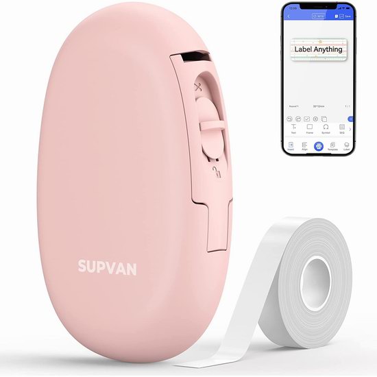  SUPVAN E10 蓝牙无线 便携式标签打印机5.7折 33.99加元（原价 59.99加元）！4色可选！