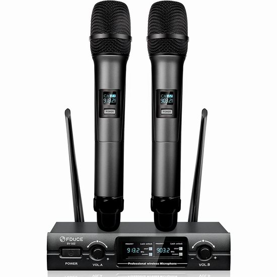  历史最低价！FDUCE SV322 UHF 无线麦克风系统7.2折 93.49加元包邮！