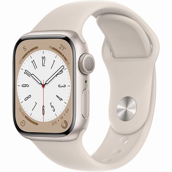 历史新低！Apple Watch Series 8 苹果智能手表8.7折 459加元起包邮！大小两款+4色可选！