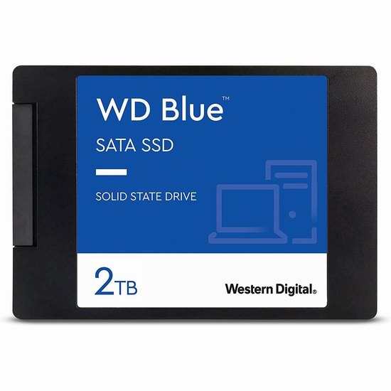  历史新低！WD 西数 Blue 3D NAND PC SSD 2TB超大容量固态硬盘 154.99加元包邮！