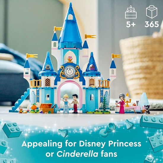  历史最低价！LEGO 乐高 43206 迪士尼 仙蒂瑞拉和王子的城堡（365pcs）6.2折 74.99加元包邮！