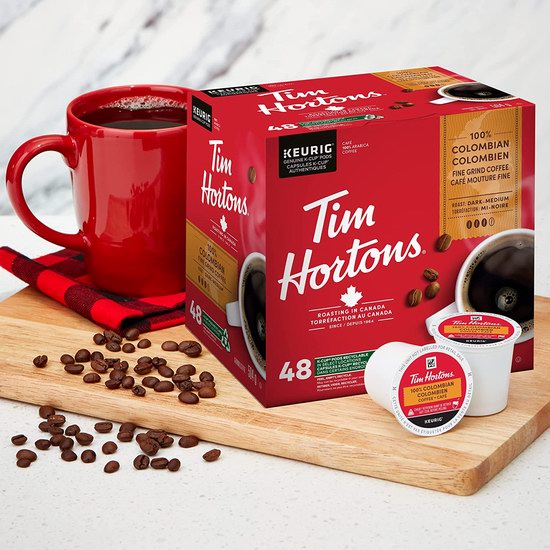  历史新低！Tim Hortons Colombian 哥伦比亚咖啡胶囊（48粒装）购2盒5.4折 38加元包邮！单粒仅需0.39加元！