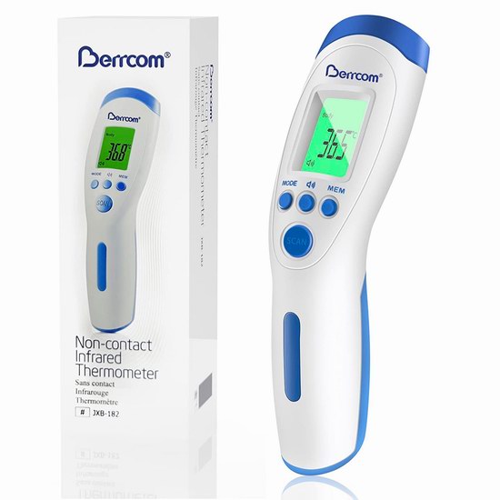  白菜价！Berrcom 三合一 非接触式 数字体温计/额温枪 12.07加元（原价 29.99加元）