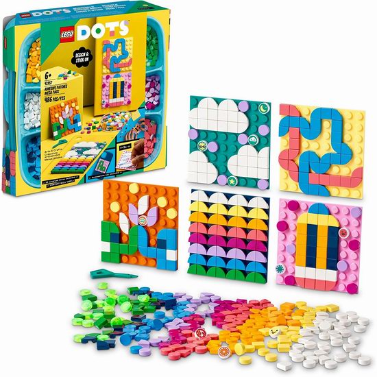  历史最低价！LEGO 乐高 41957 DOTS 装饰贴豪华装（486pcs）4.2折 19加元！