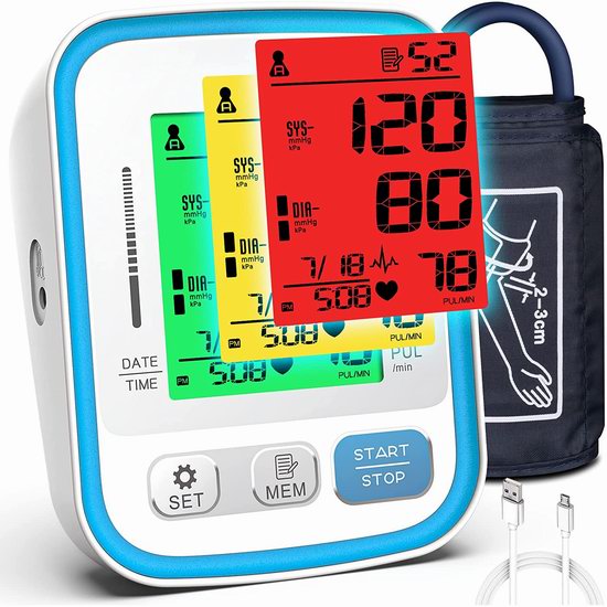  历史最低价！Alcarefam 上臂数字式电子血压计 33.99加元！