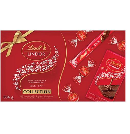  Lindt Lindor 牛奶巧克力836克 25.02加元（原价 38.49加元）