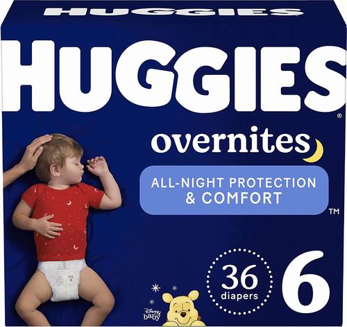  Huggies Overnites Size 6婴幼儿夜间纸尿裤36张 22.99加元（原价 26.97加元）