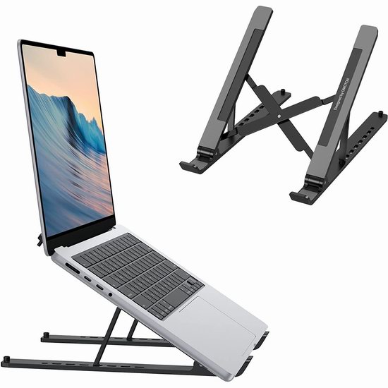 历史最低价！OMOTON 7级角度 便携式可折叠 笔记本支架 10.99加元（原价 18.99加元）
