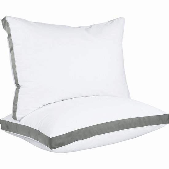  Utopia Bedding 防过敏Queen枕头2件套 33.99加元包邮！