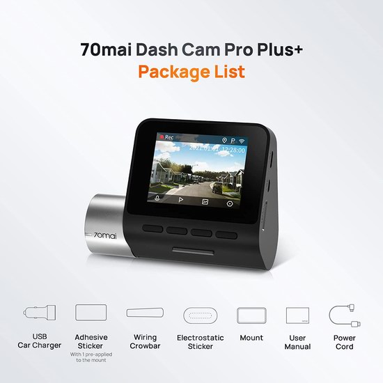 历史最低价！小米 70mai Pro Plus+ A500S 2.7K超高清 GPS 辅助驾驶 行车记录仪4.7折 79.99加元限量特卖并包邮！