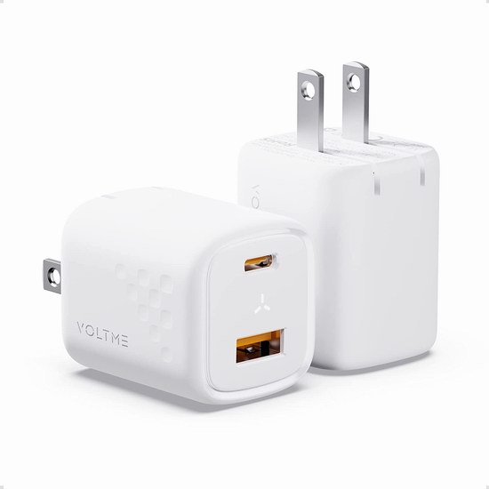  历史新低！VOLTME 30W GaN III USB-C 双口USB充电器2件套4.3折 24.89加元包邮！