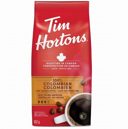  Tim Hortons 100% 哥伦比亚精细研磨咖啡 中度烘焙 11.36加元