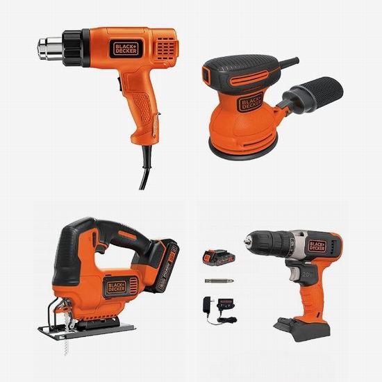  精选多款 Black + Decker 家用电动工具等5.7折起！