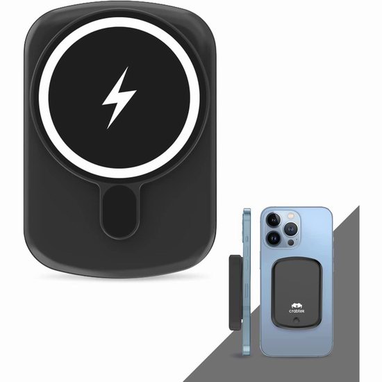 历史新低！Crabtek 5000/10000mAh iPhone专用 磁吸式无线移动电源/充电宝6折 23.99-26.39加元包邮！3色可选！