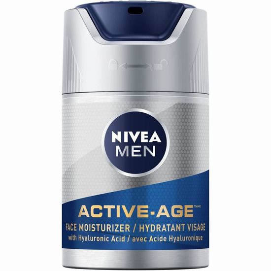  历史新低！NIVEA 妮维雅 平价好用 Active-Age 男士抗皱保湿霜（50ml）4.3折 5.23加元！