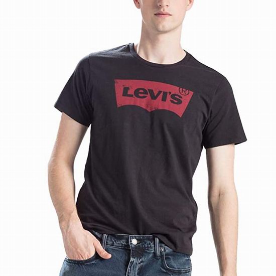  Levi's 李维斯 男式经典纯棉短袖T恤5折 14.94加元！