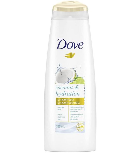  Dove Nutritive Solutions椰子保湿洗发水355毫升 3.77加元（shoppers同款价 8.29加元）