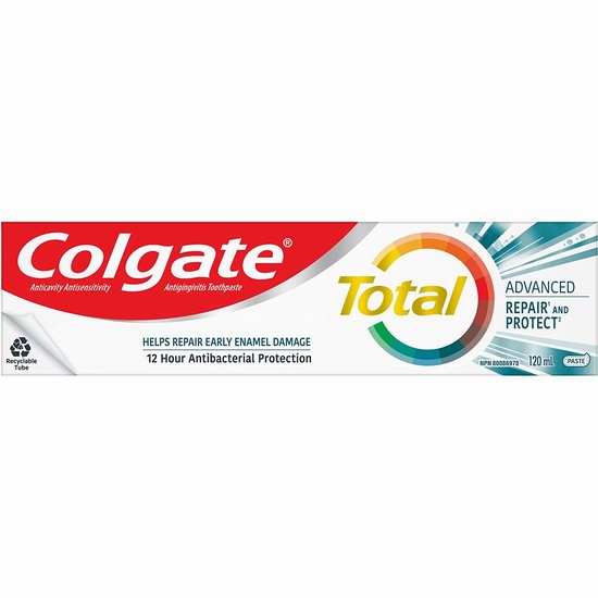  历史新低！Colgate Total Daily 高露洁每日全效修复牙膏4.3折 2.61加元！