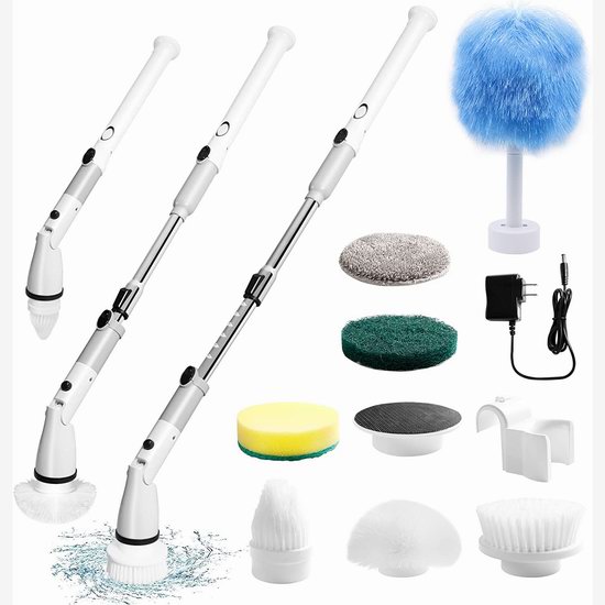 VEWIOR Electric Spin Scrubber, Cordless Cleaning Brush with Display an –  Vewior