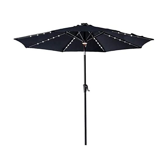 白菜价！Helios&Hestia 10英尺 可倾斜 太阳能照明 大型庭院遮阳伞3.7折 79.99加元包邮！2色可选！