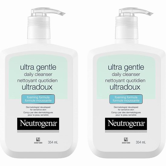  Neutrogena 露得清超温和配方 洗面奶（354ml x 2瓶） 19.94加元！