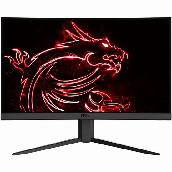  历史新低！MSI Optix G24C4 24英寸 1ms 144Hz 1500R曲面屏 护眼游戏显示器6折 149.98加元包邮！